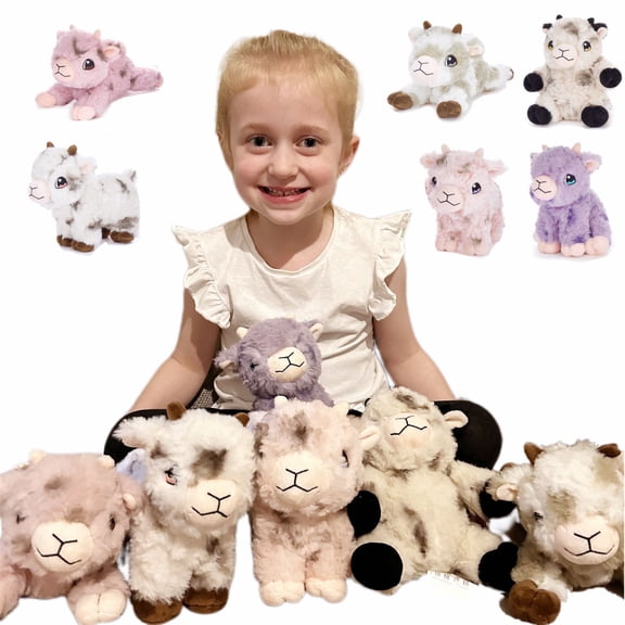 MaoGoLan 6 Pcs Sheep Stuffed Animals Set 8'' Cute Stuffed Lamb Plush Sheep Toy Bulk