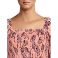 thumbnail image 5 of Time and Tru Women's Puff Sleeve Top, 5 of 5
