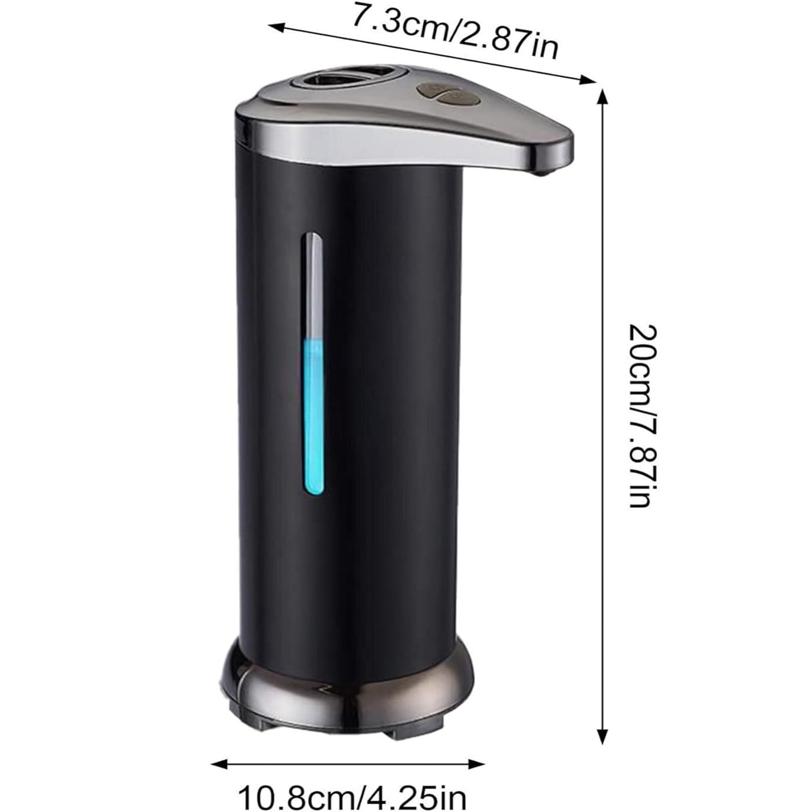 Automatic Soap Dispenser, Stainless Steel Handfree Touchless, Easy to Use, Battery Operated Touchless, Sensor Dispenser for Bathroom Kitchen Hand Lotion