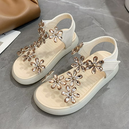 

Children s Women s Shoes Leisure Flowers Crystal Sandals Princess Shoes