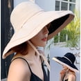 thumbnail image 2 of Sombrero de sol para mujer, plegable, reversible, con protección solar UV, ala ancha, para playa, para verano$Sombrero de sol para mujer, sombrero de sol de ala ancha para mujer, sombrero, 2 of 5
