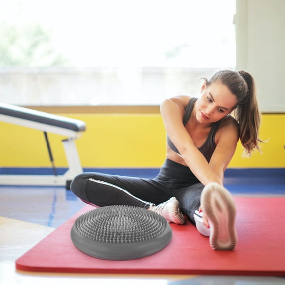 KONTONTY  Yoga Balance Disc Inflatable Pad Ergonomic Seating