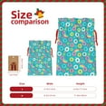 thumbnail image 3 of Rocae Donut for Christmas Drawstring Linen Gift Bag with Drawstrings Treat Bag Goody Present Bags for Christmas Party Favor-Small, 3 of 9