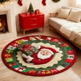 thumbnail image 4 of Christmas 3D Rug with Santa Claus Design – Festive Round Quilted Rug for Home Decor, Holiday Gifts, and Party Settings, 4 of 4