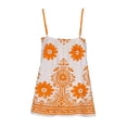 thumbnail image 4 of Xdegoge Spaghetti Strap Tank Top Floral Printed Spaghetti Strap V Neck Tops Flowy Sleeveless Summer Beach Vacation Spring Summer Clothes, 4 of 8