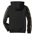 thumbnail image 3 of GHSOHS Camo Hoodies for Men Christmas Deer Print Patchwork Long Sleeve Hooded Sweatshirt Casual Sports Pullover Fall Winter Tops (M,Black), 3 of 4