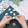 thumbnail image 3 of 1 Box 80 Pcs 25x18mm Extral Large Flat Back Oval AB Color Acrylic Self-Adhesive Rhinestone Gems Stick with Container Crystals Bling Sticker Acrylic Jewels for Costume Making Cosplay, 3 of 8