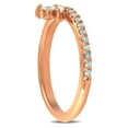 thumbnail image 4 of Pompeii 3/8ct 14k Rose Gold Womens Marquise Diamond Wedding Ring Stackable Band, 4 of 4