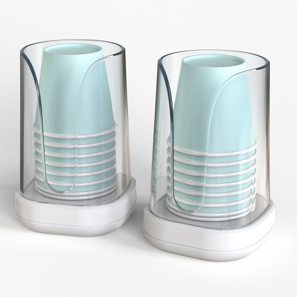 WhiteRhino 2 Pack Plastic 3 oz Disposable Paper Cup Holder, Cup