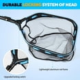 thumbnail image 3 of Floating Fishing Net with Telescoping Handle, Carbon Fiber Ultralight Long Fish Net, Collapsible Landing Net 6.56/7.86Ft, Fishing Gear Kayak Accessories for Bass Trout Salmon, 3 of 11