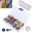 thumbnail image 4 of Snap Fastener Kit, Leather Snap Tool, Brass Practical Durable Convenient For Clothing Use Home DIY Fun Women, 4 of 8