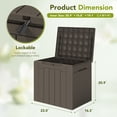 thumbnail image 5 of Homall 2PCS 31 Gallon Outdoor Deck Box In Resin with Seat, 5 of 7