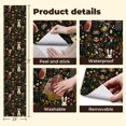 thumbnail image 4 of Peel and Stick Wallpaper Contact Paper Dark Moody Forest Animal Woodland Bunny Snail Botanical Wildflower Self Adhesive and Removable 23.6in x 118in, 4 of 8