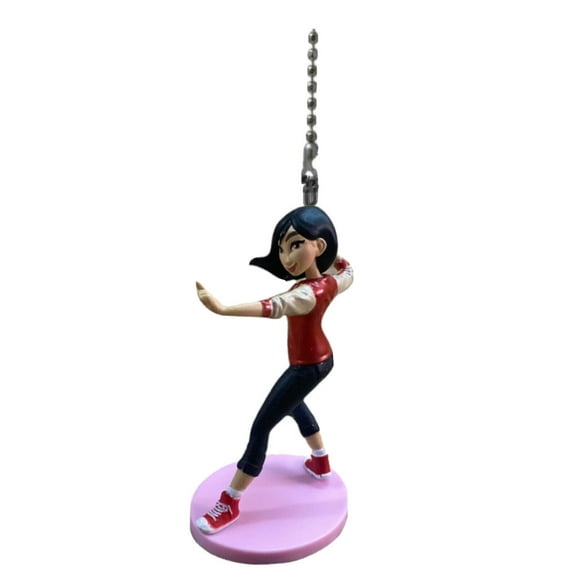 Vanellope Princess Mulan Sports Fan Lamp Light Pull Chain Figurine Pvc Figure 3”