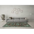 thumbnail image 3 of Ahgly Company Indoor Rectangle Persian Light Blue Traditional Area Rugs, 3' x 5', 3 of 4