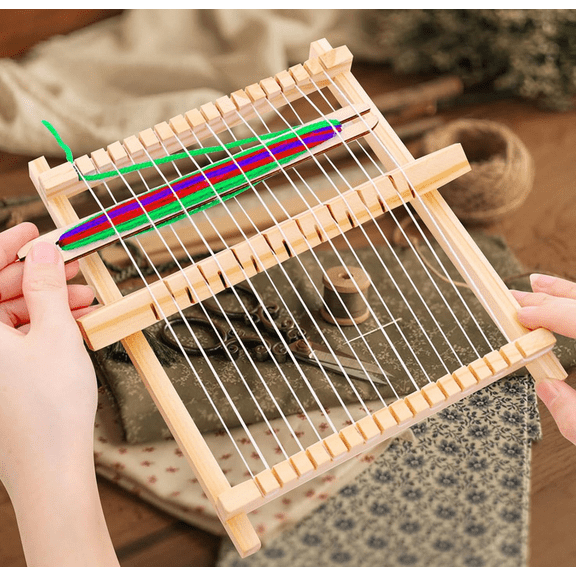 New Weaving Loom, Wooden Multi-Craft Frame Weaving Loom Kit for Adults, DIY Hand-Knitting Arts Looms for Beginners, Perfect Crafts Gift for Birthday New Year