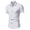 White, variant on TopLLC Men's Short Sleeve Dress Shirts Casual Button Down Polo Shirts Wrinkle-Free Business Shirt