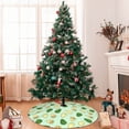 thumbnail image 7 of Lsque Avocado Print Christmas Tree Skirt, Tree Skirt with Ties or Velcro, Perfect for Holiday Decorations, Halloween, and New Year-48", 7 of 7