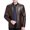 a01Brown, variant on LODIENY Mens Faux Leather Motorcycle Jackets Stand Collar Full Zip Snap Button Cuff Bomber Jacket Outerwear with Pockets Black M