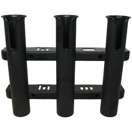 Sea-Dog Line 325039-1 Three-Pole Side Mount Rod Holder - Black