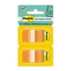 Post-it Flags, Orange, 1 in. Wide, 50 Tabs/Dispenser, 2 Dispensers