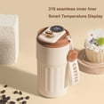 thumbnail image 4 of Pantalla de temperatura inteligente 316 Taza de vacío de acero inoxidable Taza de café para hombres y mujeres Taza de agua portátil de alto valor Taza simple personalizada, 4 of 6
