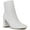 White Smooth, variant on Womens Elly Faux Leather Dressy Ankle Boots