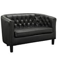 thumbnail image 1 of Modern Contemporary Living Room Two Seater Loveseat Black, 1 of 4