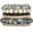 1.Shine Black, variant on Multi-colored elastic beaded stackable bracelet - multi-layered beaded bangle, fashionable and versatile.