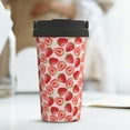 thumbnail image 6 of Honeii Cute Strawberry Print Travel Coffee Mug Insulated Coffee Cup with Leakproof Lid, Coffee Tumbler, Reusable Coffee Cups with Seal Lid, 6 of 8