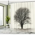 thumbnail image 5 of Ambesonne Country Shower Curtain, Branch Tree Field, 69"Wx75"L, Ivory Dark Grey, 5 of 5