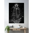 thumbnail image 2 of Alien God Poster Wall Art, Modern Wall Decor For Living Room Bedroom, 12x18 UNFRAMED, 2 of 3