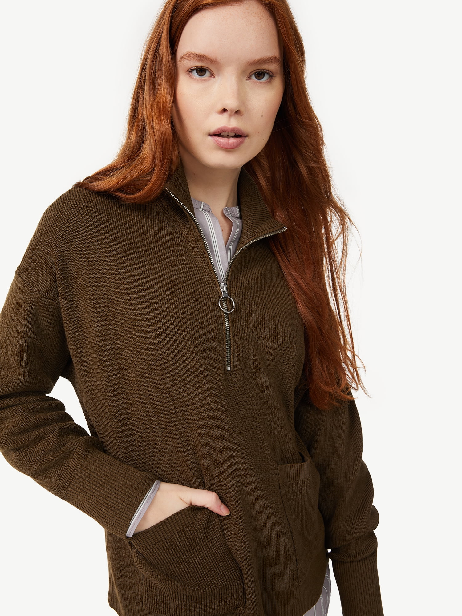 walmart brown sweater