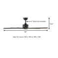 thumbnail image 4 of Home Decorators Collection Cortaine 54 in. Indoor/Outdoor Matte Black Ceiling Fan with DC Motor and Remote Control Included, 4 of 10