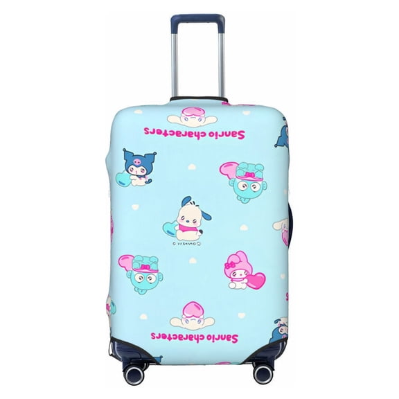 Saiise Sanrio By Luggage Suitcase Covers Elastic Washable Luggage Protector Travel Suitcase Protective Cover For Unisex Fits 18-32 Inch Luggage(No luggage included)