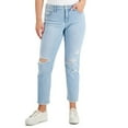 thumbnail image 2 of MSRP $40 Style & Co Distressed Girlfriend Jeans Indigo Skies Blue Size 8, 2 of 4