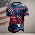 thumbnail image 2 of Men’s USA Graphic Crewneck T-Shirts Short Sleeve Wrinkle Free Breathable Tee for 4th of July Sports Football Game Day Events, 2 of 3