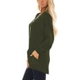 thumbnail image 2 of Womens 2023 Fall Long Sleeve T-Shirts Casual Tunic Tops for Leggings Loose Soft Blouses with Pocket, 2 of 7