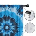 thumbnail image 4 of Blackout Kids Curtains,Blue Tie Dye Spiral Pattern Childrens Insulated Curtains Set Of 2,Bedroom Essentials,Toddler Room Decor 42"x54", 4 of 5