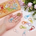 thumbnail image 3 of 30Pcs 10 Colors Alloy Swivel Snap Hooks Trigger Clips Hooks Trigger Spring with Swivel Clasps Round Carabiner Clip Snap Colorful, 3 of 6