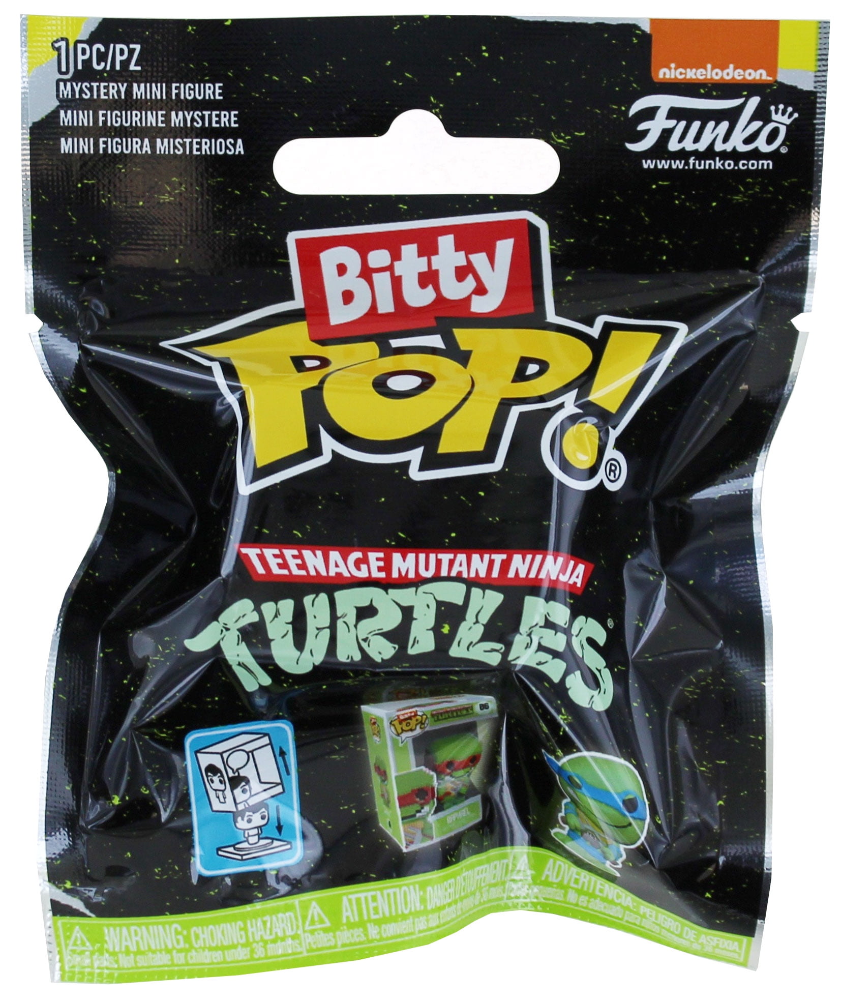 (2 pack) Funko Bitty Pop! Singles Teenage Mutant Ninja Turtles Blind Bag Mini Figure