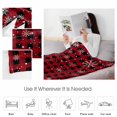 thumbnail image 4 of Christmas Snowflake Throw Flannel Blanket 40x60In Black and Red Buffalo Plaid Super Soft Cozy Bed Blanket, Lightweight Plush Fuzzy Bed Throw for Bedroom Sofa Couch Living Room, 4 of 4