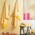 thumbnail image 3 of TOWN & COUNTRY PLAY 4-Piece Striped Reversible Terry Brights Bath Towel Set, 30"x58", 100% BCI Cotton, Plush & Absorbent 550GSM, Sunshine Yellow, 3 of 9