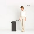 thumbnail image 3 of NewIcon Pedal Bin, 30L, Plastic Bucket Platinum, 3 of 4