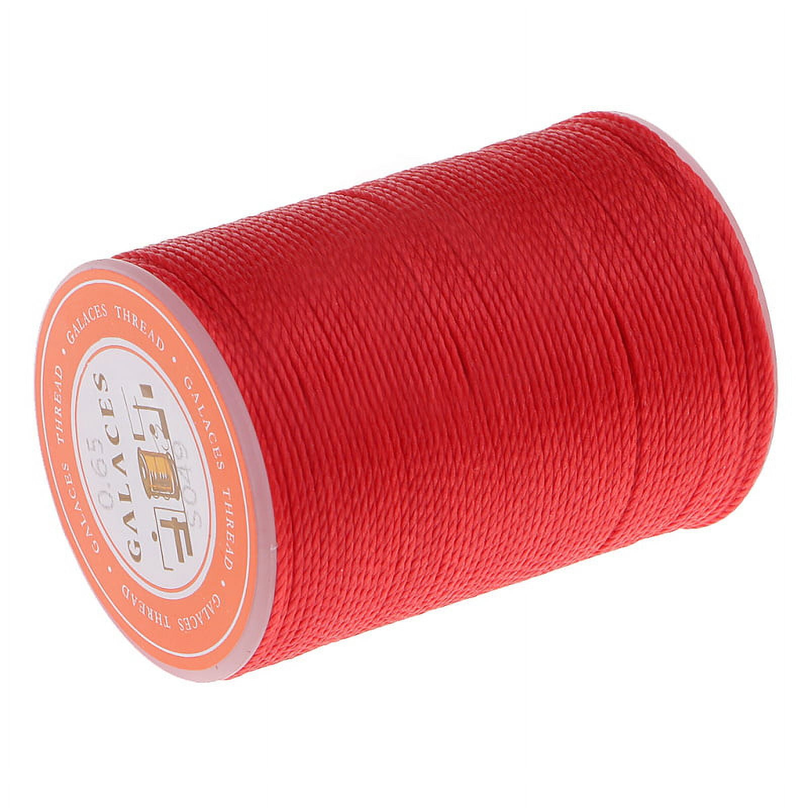 Waxed Polyester Sewing Thread Heavy Duty for Upholstery Outdoor Equipment  Sewing - Red