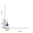 thumbnail image 3 of ANGARA Natural 1 ct Amethyst Infinity Pendant with Diamond 'X' Motif in 14K White Gold for Women (Size-8x6mm) | February Birthstone, Anniversary, Jewelry Gift for Women | Natural Amethyst Necklace, 3 of 8