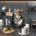 thumbnail image 4 of Wisuce Bamboo Mug Holder Tree, Thicker Base Coffee Cup Holder Stand for Counter, Mug Rack with 6 Hooks, 4 of 4