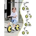 thumbnail image 3 of Ubravoo Fit 'n Joy Toddler Balance Bike,4-in-1 Starter Kids Training Bicycle,Rear Single Rod,Yellow, 3 of 7