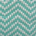 thumbnail image 4 of DII Bac de Rangement Pliable en Papier Tissé Chevron Grand Rectangle, Aqua, 4 of 6