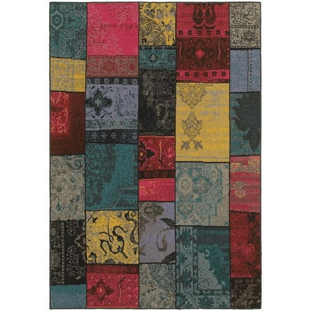 Sphinx Revival Area Rugs - 501M7 Traditional Oriental Multi Blocks Cubes Scrolls Panels Rug